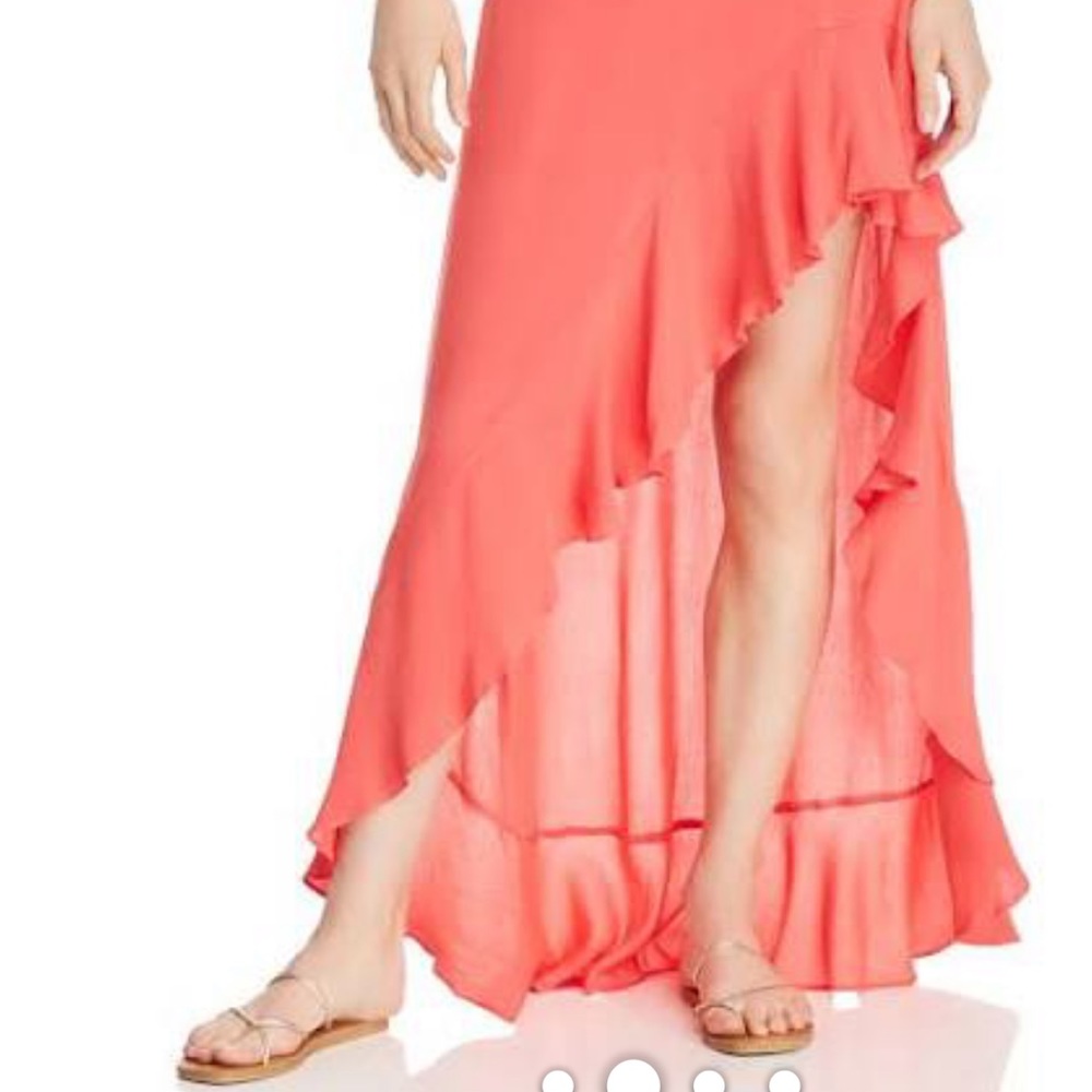 Ruffled Skirt / Aqua by Helen Owen Collection -NWT